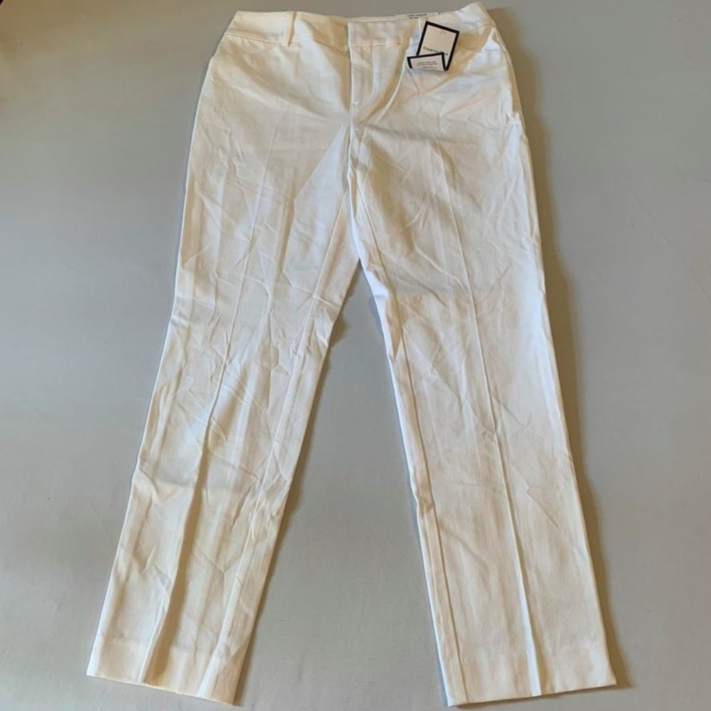 Charter Club White Newport Slim Leg Pants 6P - Damaged